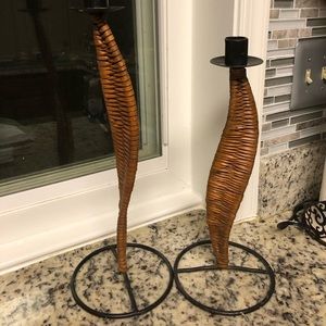 Leather Candle Holders